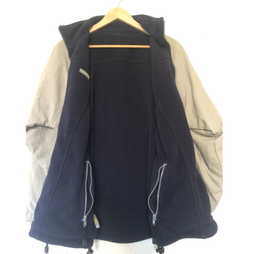 Vintage 1/4 Zip Windbreaker Jacket (Stone) - Picture 4 of 7